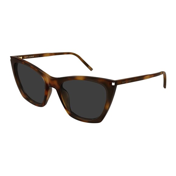 NWT Yves Saint Laurent SL-214-KATE-THIN Havana 55mm Sunglasses main image 4